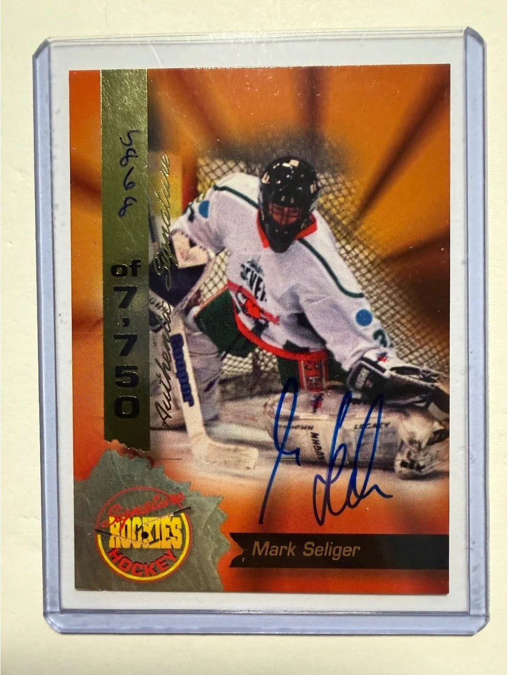 1994 Signature Rookies Mark Seliger Autographed Hockey Card #30